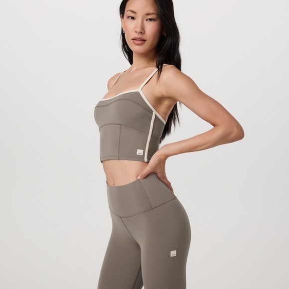 NWT! Vuori Chocolate Brown Leggings and Top Set - Picture 6 of 6